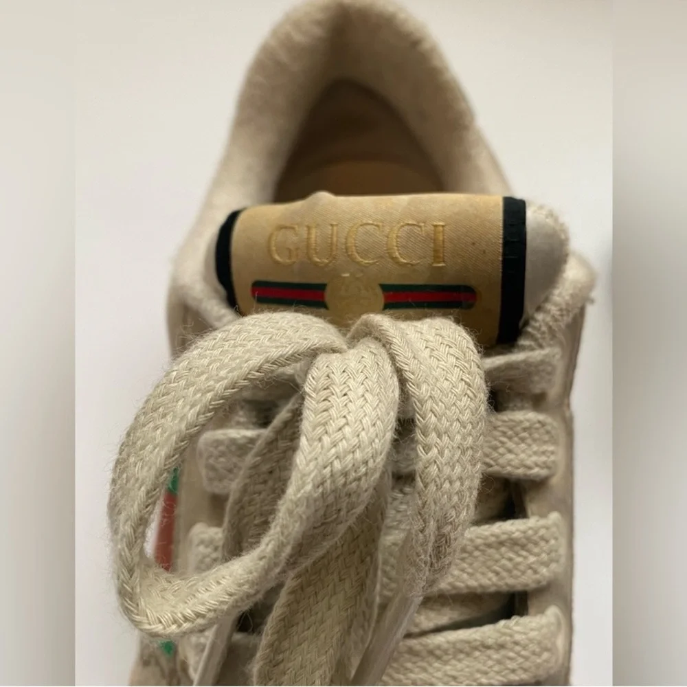Gucci screener Sneakers with Red and Green Accents - Picture 9 of 10